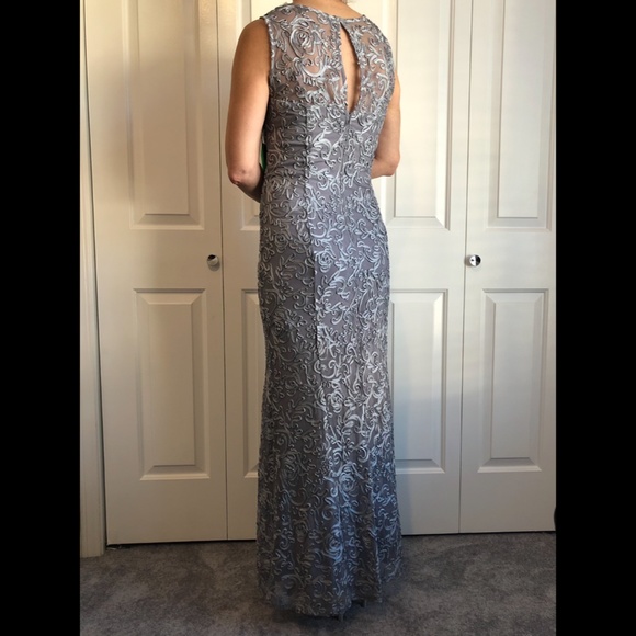 Marina Dresses Evening Gown in Slate Size 6 - Picture 2 of 5